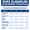 Burs Olanakları Bilgilendirme Toplantıları