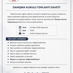 Terapi ve Rehabilitasyon Bölümü, Bölüm Danışma Kurulu Toplantısı Gerçekleştirildi